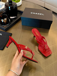 Camellia Thong Mules