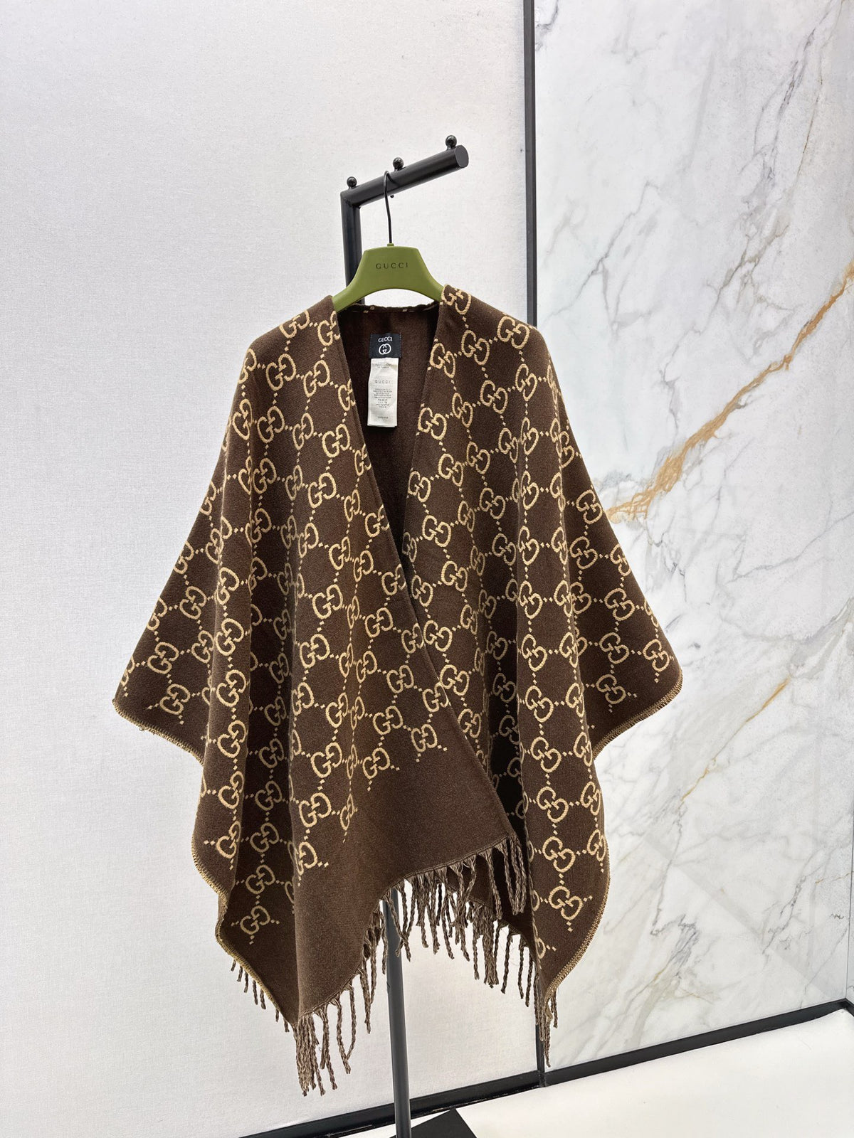 26S Wool Jacquard Cape
