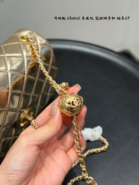 Mini Flap Bag with Gold Ball