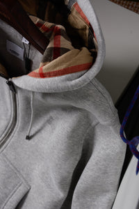 Check Zip Hoodie