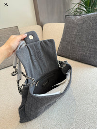 Denim Messenger Bag