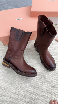 Foule Leather Booties