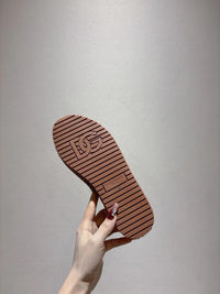 Nappa Leather Espadrille Sliders