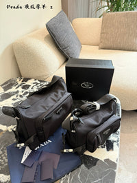Re-Nylon Saffiano Leather Shoulder Bag