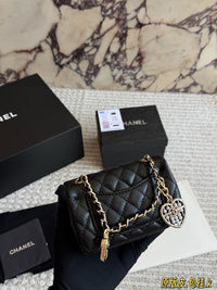 25A Heart Charm Mini Flap Bag