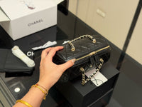 Quilted Barrel Clutch