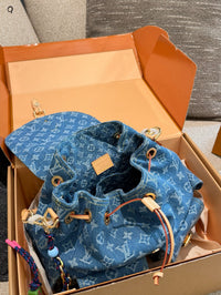 Monogram Denim Montsouris Backpack