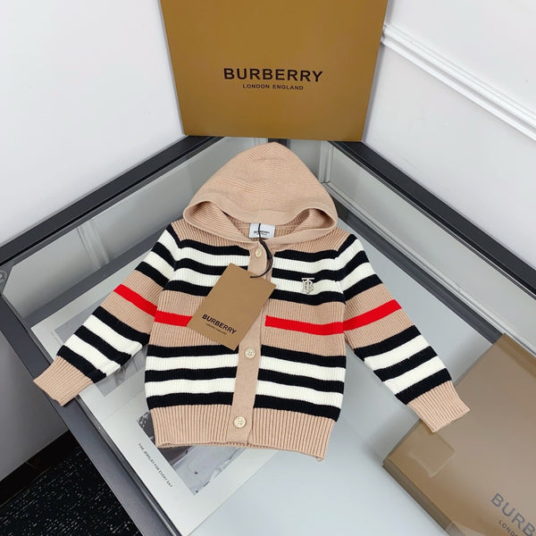 Icon Stripe Hooded Cardigan