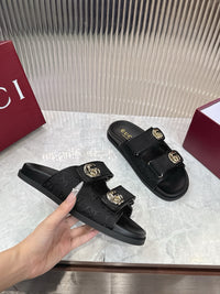 Canvas Slide Sandals