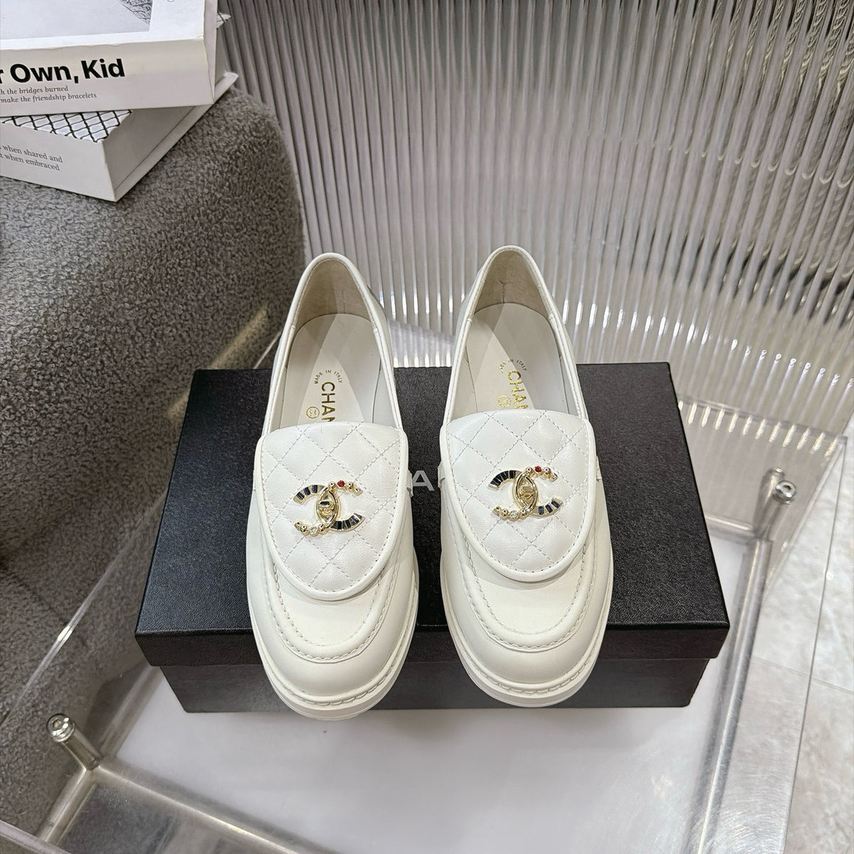 Quilted Leather Loafers