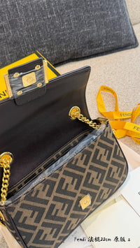 Jacquard Baguette Bag