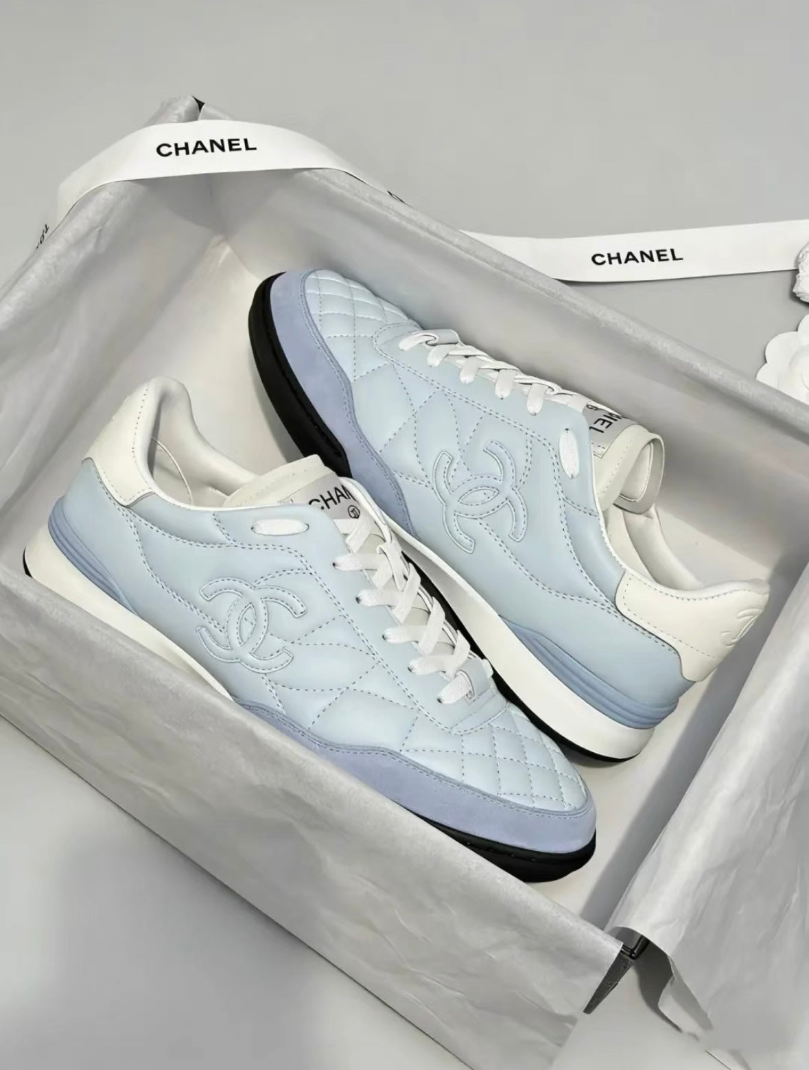 Quilted Low-Top Sneakers