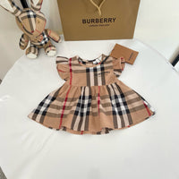 Vintage Check Flutter Dress