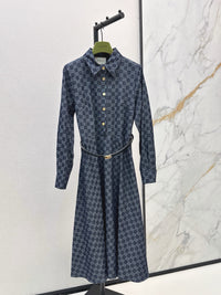 Monogram Jacquard Shirt Dress