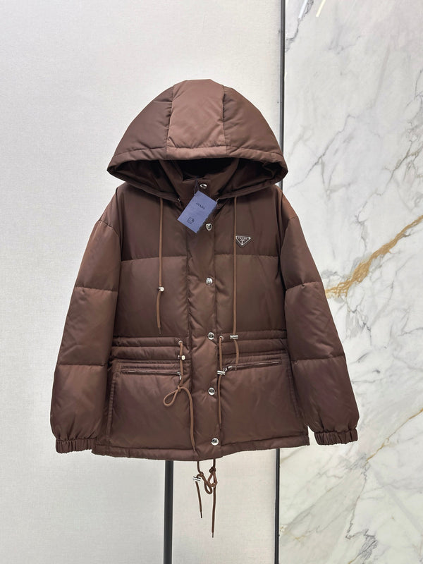 26S Re-Nylon Hooded Down Jacket