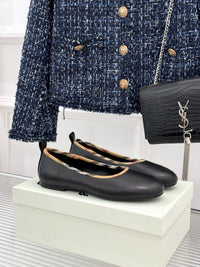 26WF Check Ballet Flats
