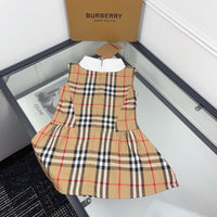Vintage Check Dress with Peter Pan Collar