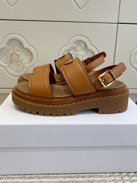 Leather Platform Sandals