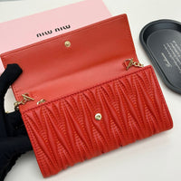Matelassé Leather Wallet