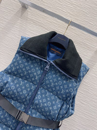 Denim Puffer Vest