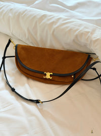 Soft Triomphe Little Halfmoon Bag