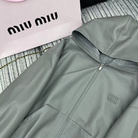 26S Nappa Leather Hoodie