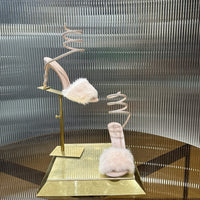 Silk Satin Jewelled Sandals