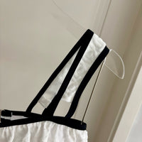 Contrast Trim Bikini Set