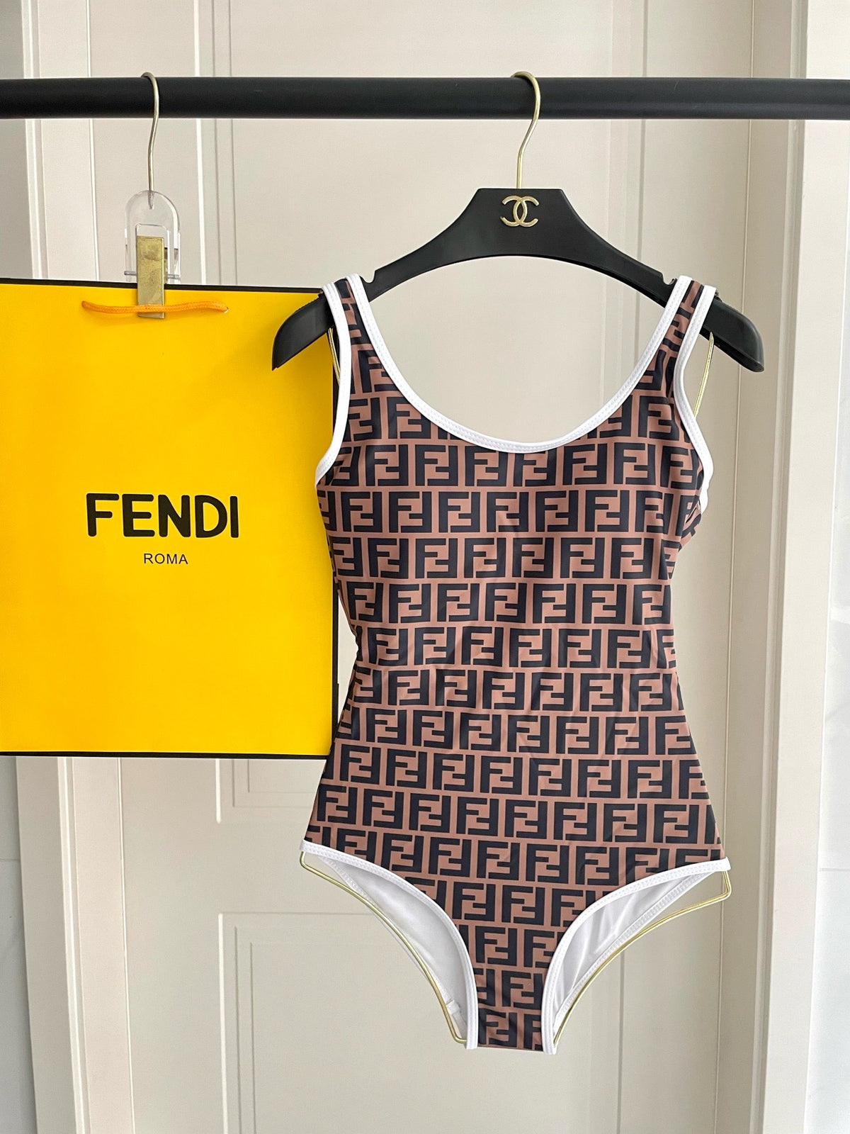 Logo One Piece Swimsuit