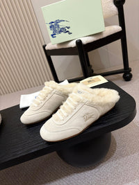 26S Shearling Knight Runner Mules