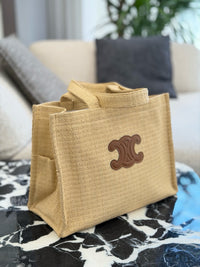 Teen Cabas Triomphe Raffia Tote