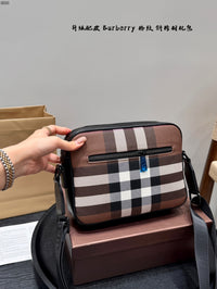 Vintage Check Camera Bag