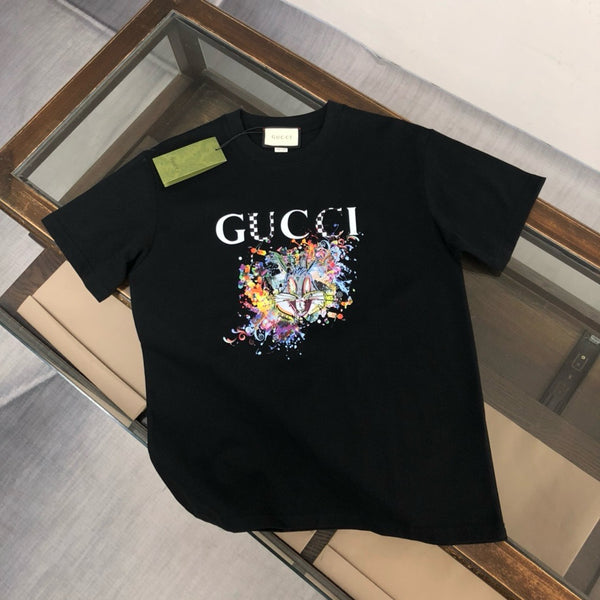Abstract Bunny Graphic T-Shirt