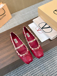 Garavani Mary Jane Rockstud Ballerinas