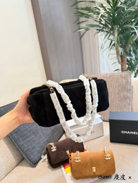 Suede Mini Flap Bag