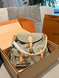 Monogram Denim Montsouris Backpack