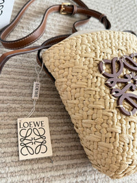 Anagram Raffia Pocket Bag
