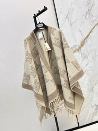 26S Monogram Wool Poncho