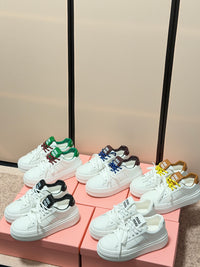 Lace-Up Platform Sneakers