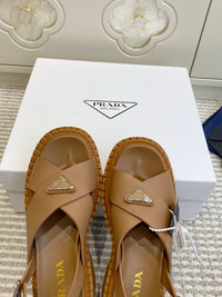 Leather Platform Sandals