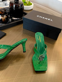 Camellia Thong Mules