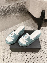 Platform Slide Sandals