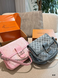 Monogram Denim Chain Bag