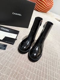 Calfskin Cap Toe Short Boots