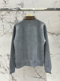 Vintage Check Collar Cardigan