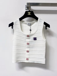 Button Knit Tank Top