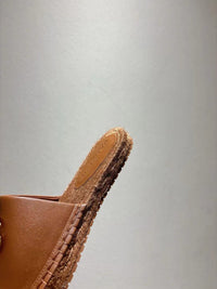 Nappa Leather Espadrille Sliders