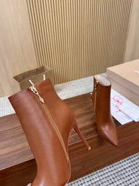 Kate Max Leather Ankle Boots