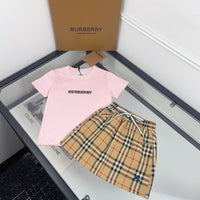 Vintage Check Skirt Set