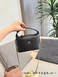 Mini Raffia Vanity Bag